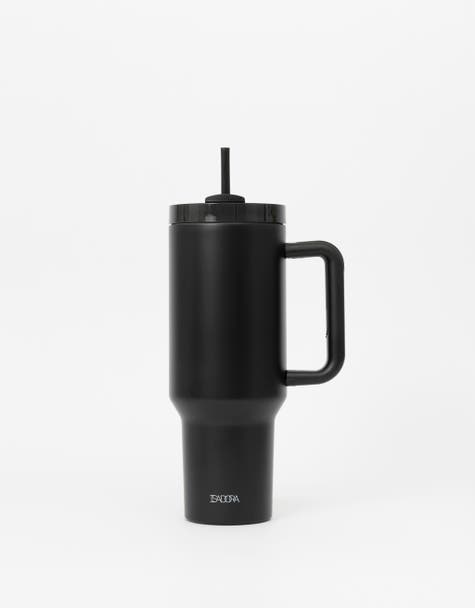 Vaso metálico con asa