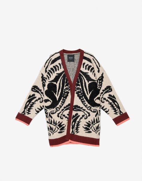 Sacon tejido estampado